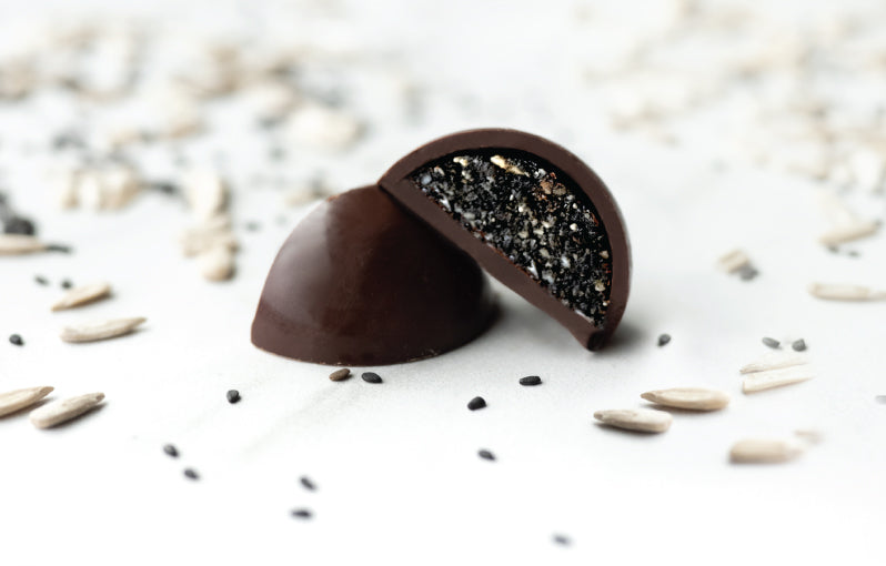 INDIVIDUAL PACK OF 2 - Seed Cycle Chocolates: Sunflower Seeds/Black Sesame Seeds - Days 15 - 28.